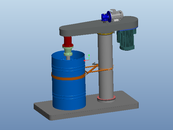 立式电动搅拌机设计及建模【含三维图+CAD图+文档】